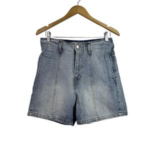 Moussy Women’s Light Wash High Rise Denim Jean Shorts Size 1